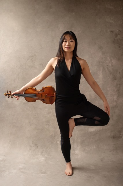 violin and yoga